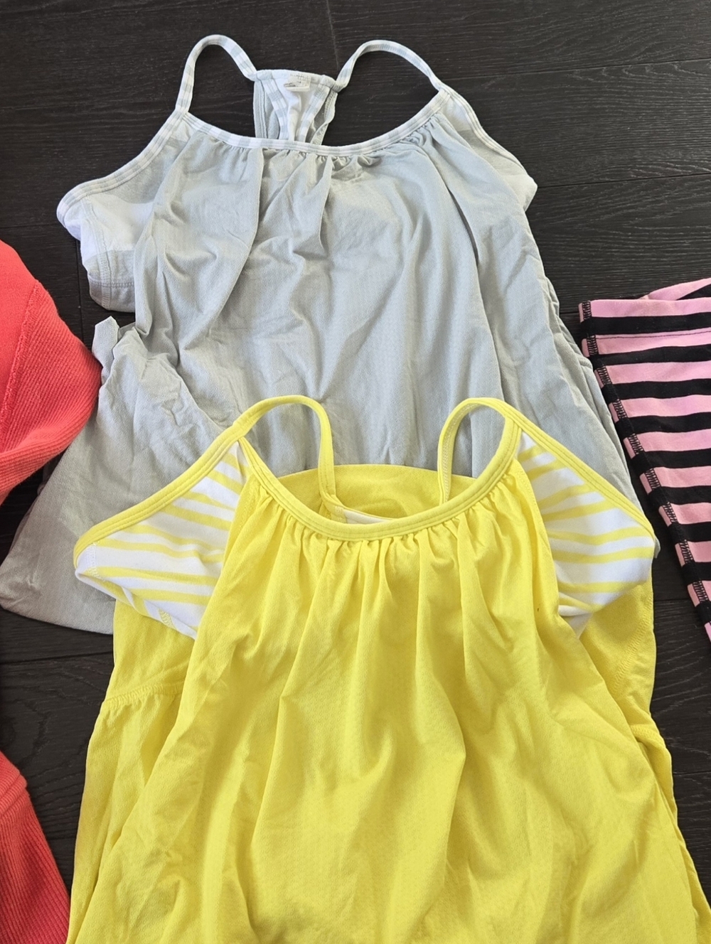 lululemon athletica Tank Tops - White, Yellow